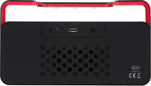 Forever BS-600 Ηχείο Bluetooth 10W με Ραδιόφωνο και Διάρκεια Μπαταρίας έως 8 ώρες Μαύρο/Κόκκινο
