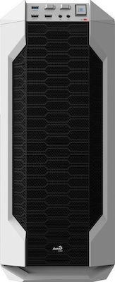 Aerocool LS-5200 Jocuri Turnul Midi Cutie de calculator cu fereastră laterală Argint