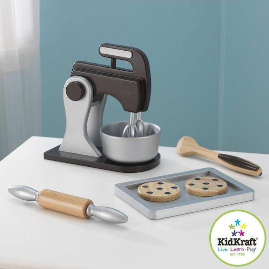 Kidkraft Espresso Wooden Baking Set for Kids 3+ Years 10 pcs