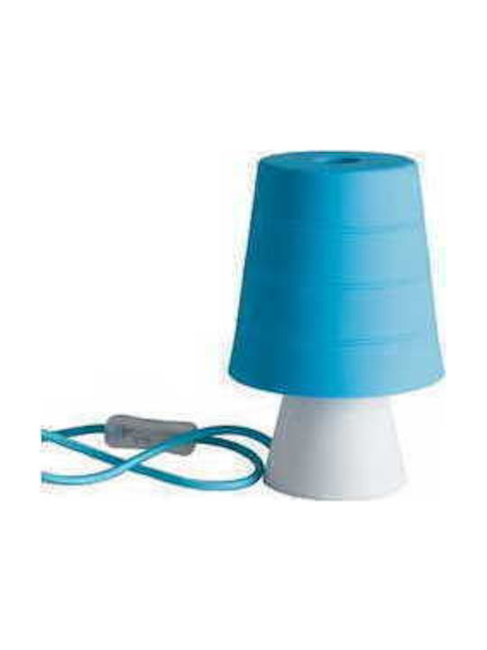 Drum Tischlampe für Fassung E14 mit Orange Schirm und Basis