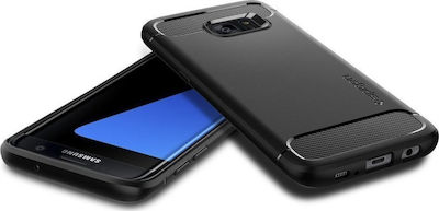 Spigen Rugged Armor Coperta din spate Silicon Negru (Galaxy S7 Edge) 556CS20033