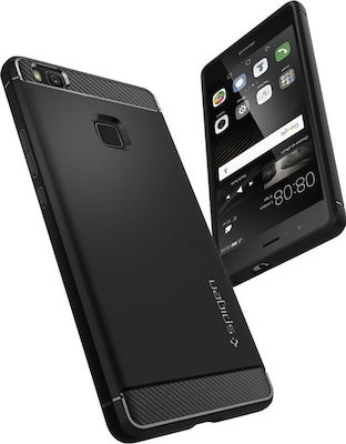 Spigen Rugged Armor Plastic Back Cover Black (Huawei P9 Lite)