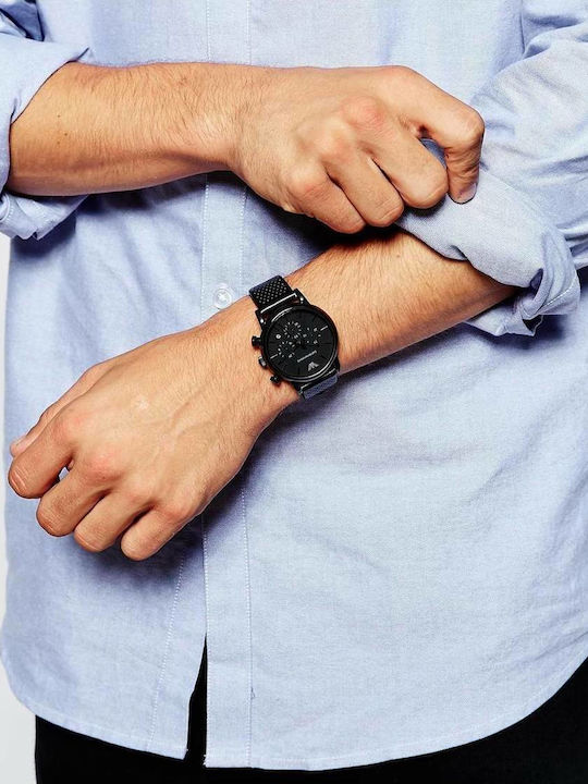 Emporio Armani Ρολόι Μπαταρίας με Μεταλλικό Μπρασελέ