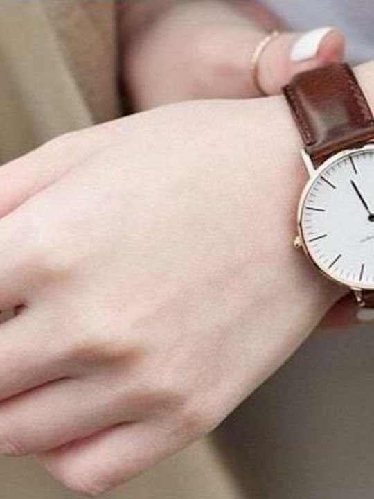 Daniel Wellington Classic St Mawes Ceas de Damă cu Maro Curea din Piele