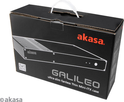 Akasa Galileo Tiny Κουτί Υπολογιστή Μαύρο