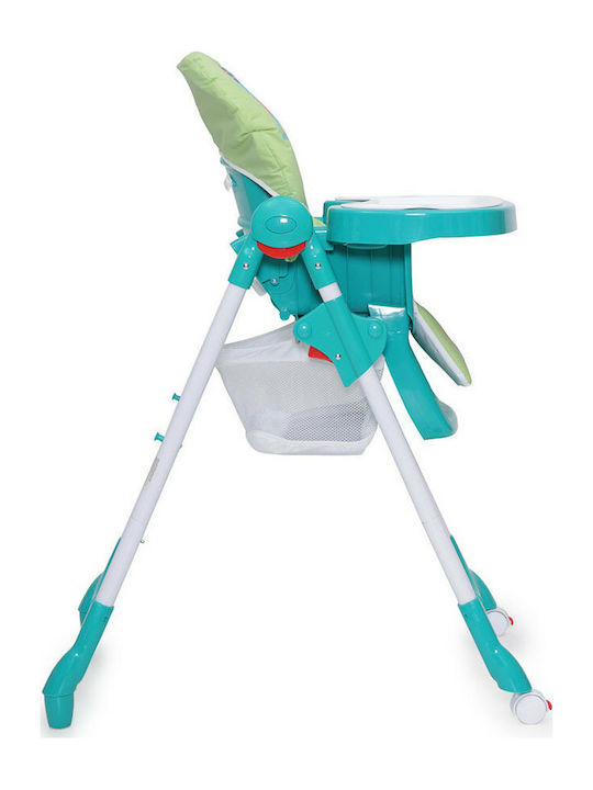 Cangaroo Kimchi Foldable Baby Highchair with Adjustable Height Green