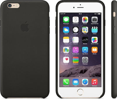 Apple Back Cover Leather Black (iPhone 6/6s Plus)