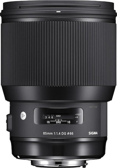 Sigma Full Frame Camera Lens 85mm f/1.4 DG HSM Art Telephoto for Canon EF Mount Black