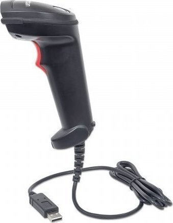 Manhattan Laser Handheld-Scanner Verkabelt mit 2D- und QR-Barcode-Lesefunktion