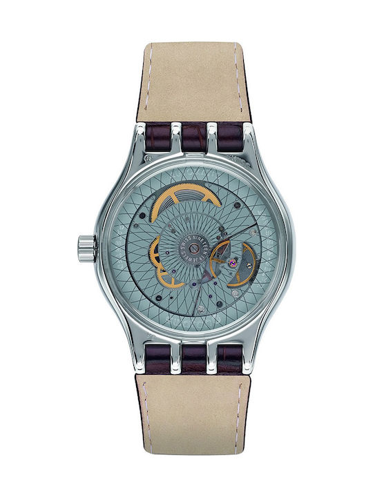 Swatch Sistem Fly Uhr Automatisch mit Braun