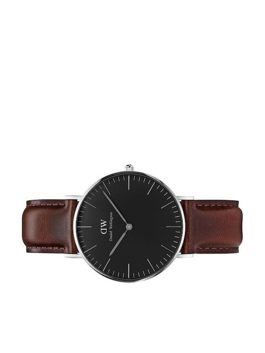 Daniel Wellington Classic Bristol Ρολόι Μπαταρίας με Δερμάτινο Λουράκι