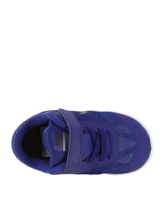 Revolution Revolution 3 I Kids Sports Shoes Running with Hoop & Loop Closure Blue