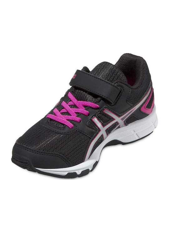 Pre Galaxy 8 Kids Sports Shoes Running with Hoop & Loop Closure Black