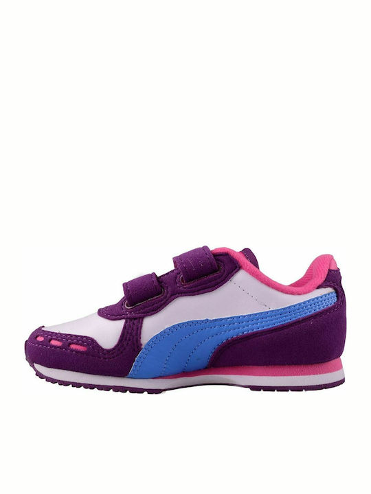 Puma Kids Sneakers Cabana Racer with Scratch Purple