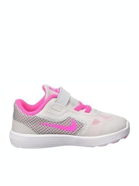 Revolution Revolution 3 TDV Kids Sports Shoes Running with Hoop & Loop Closure Gray