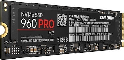 Samsung 960 Pro SSD 512GB M.2 NVMe PCI Express 3.0 MZ-V6P512BW