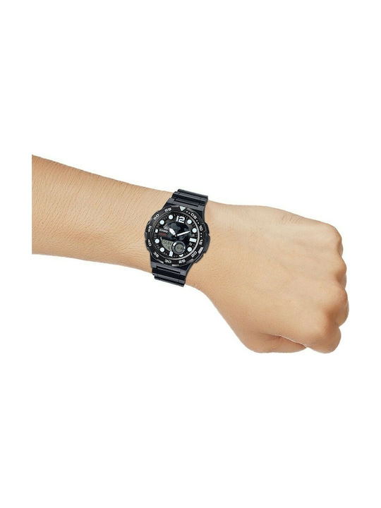 Casio Watch Battery with Black Rubber Strap