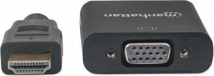 Manhattan HDMI to VGA Converter Convertor HDMI masculin în VGA feminin 1buc