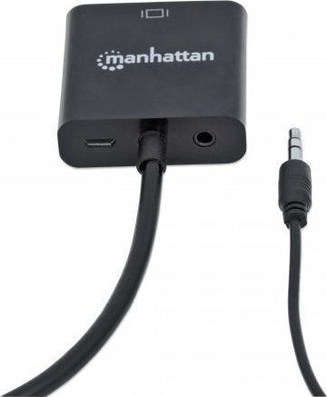 Manhattan HDMI to VGA Converter 3.5mm / HDMI Male to VGA Female 1 Piece