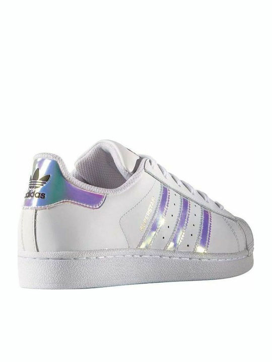 Kids Sneakers Superstar J Metallic Silver / Cloud White