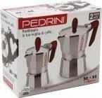 Pedrini Stovetop Espresso Pot for 4Cups Silver