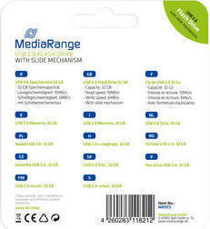 MediaRange 32GB USB 2.0 Stick Λευκό