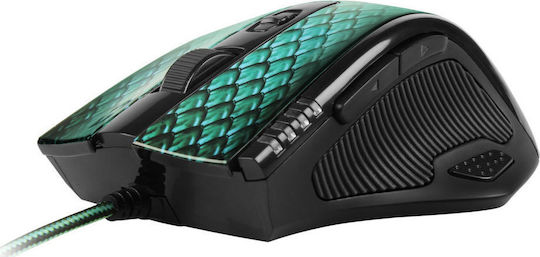 Sharkoon Drakonia Laser Gaming Gaming Maus 5000 DPI Grün