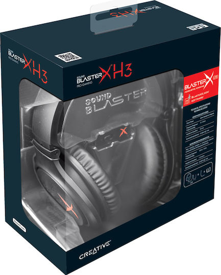 Creative Sound Blaster X H3 Over Ear Gaming Headset με σύνδεση 3.5mm / 2x3.5mm