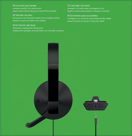 Microsoft Xbox One Stereo Over Ear Gaming Headset με σύνδεση USB
