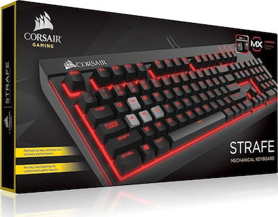 Corsair Strafe Mechanical Cherry MX Blue Gaming- Mechanische Tastatur Volle Größe mit beleuchteten Tasten