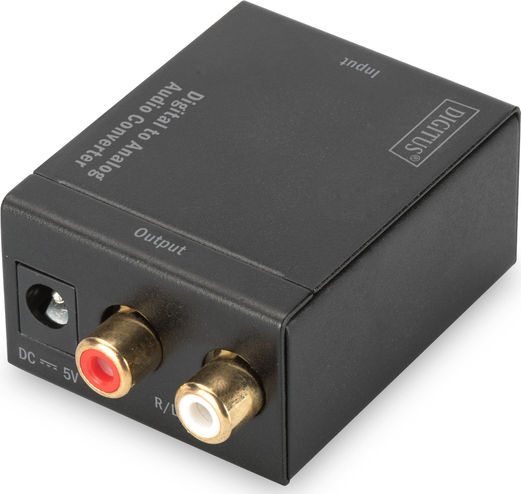 Digitus Digital-to-analog audio converter Converter Coaxial / Toslink female to BNC female 1pcs