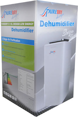 Puredry PD 12L Design Low Energy Αφυγραντήρας με Συμπιεστή και Ιονιστή 12lt