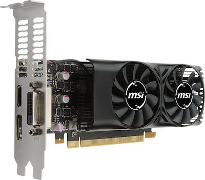 MSI GeForce GTX 1050 Ti 4GB GDDR5 LP Κάρτα Γραφικών