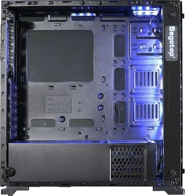 Segotep SG-K7 Midi Tower Computer Case with Window Panel Black