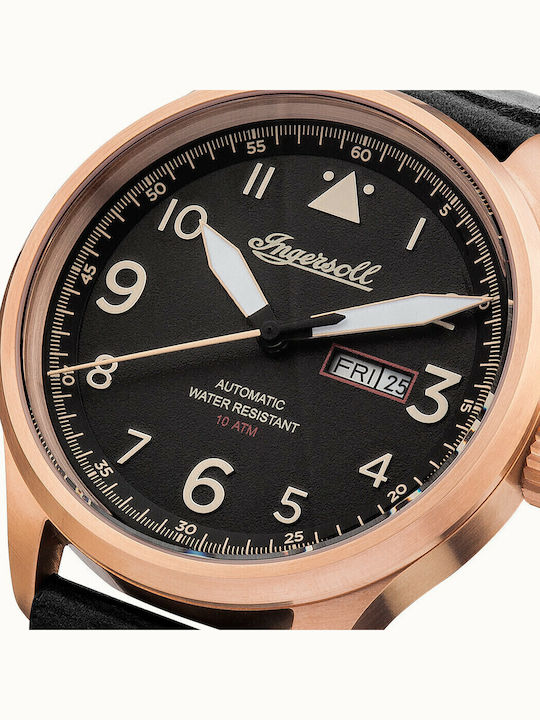 Ingersoll The Bateman Automatic Ρολόι Αυτόματο με Δερμάτινο Λουράκι