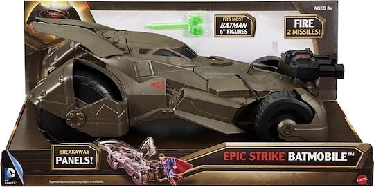 Action Figure Epic Strike Batmobile Justice League Batman for 3+ Years 15cm.