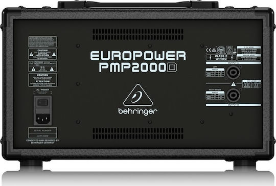 Behringer PMP2000D Αυτοενισχυόμενη Αναλογική Κονσόλα 14 Καναλιών με Phantom Power & 9 Εισόδους XLR