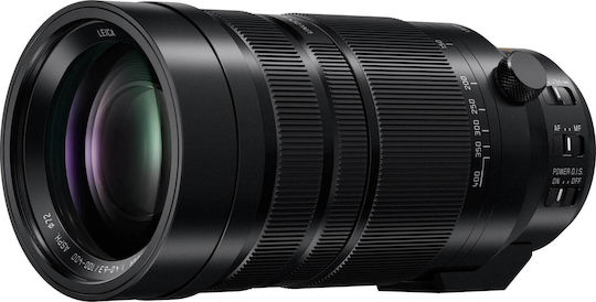 Panasonic Crop Camera Lens Leica DG Vario-Elmar 100-400mm f/4-6.3 Asph. Power Tele Zoom for Micro Four Thirds (MFT) Mount Black