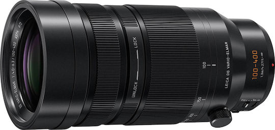 Panasonic Crop Camera Lens Leica DG Vario-Elmar 100-400mm f/4-6.3 Asph. Power Tele Zoom for Micro Four Thirds (MFT) Mount Black