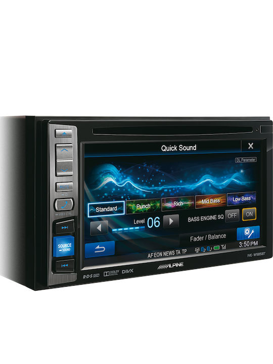 Alpine Auto-Audiosystem 2DIN (Bluetooth/USB/AUX/WiFi/GPS/Apple-Carplay/Android-Auto) mit Touchscreen 6.1"