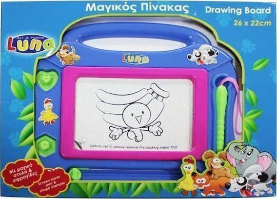 Luna Luna Kids Blackboards & Easels Draw & Erase Board Double Sided 26x22cm