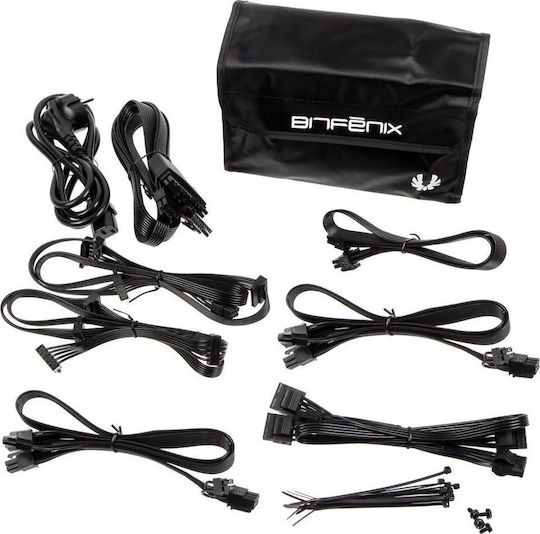 BitFenix Whisper M 650W Black Computer Power Supply Full Modular 80 Plus Gold