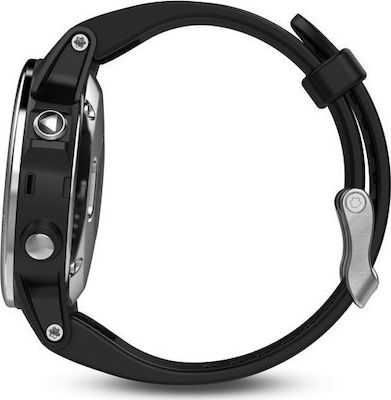 Garmin Fenix 5 Неръждаема стомана 42мм Водоустойчив Смартчасовник с Пулсомер (Черен)