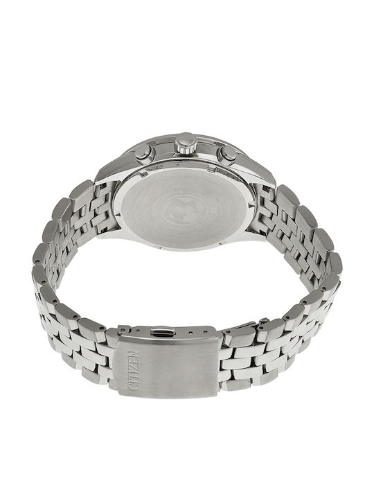 Citizen Men's Watch 42mm Chronograph Eco - Drive with Silver Metal Bracelet