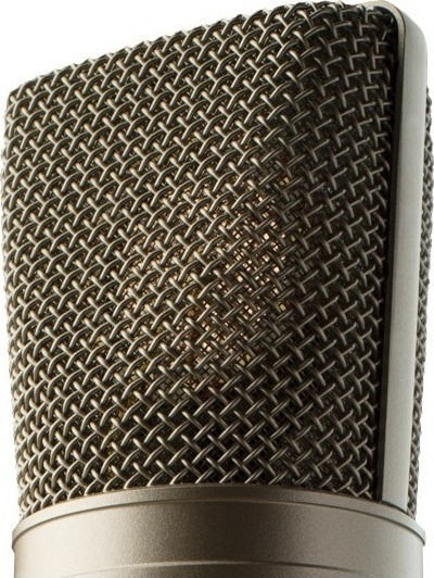 Warm Audio WA-87 Condenser Microphone XLR Shock Mounted for Vocals in Gold Color