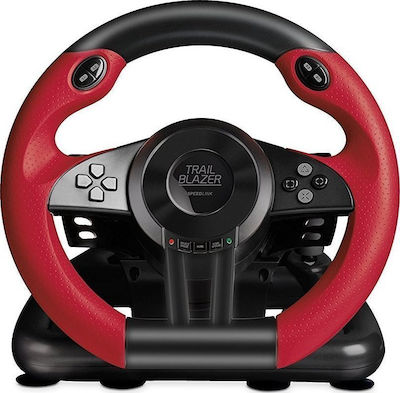 SpeedLink TrailBlazer Racing Wheel Τιμονιέρα με Πετάλια για PS4 / XBOX One / PS3 / PC με 180° Περιστροφής