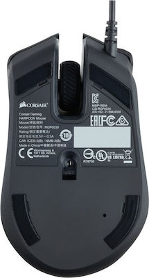 Corsair Harpoon RGB Геймърска Мишка 6000 DPI Черен