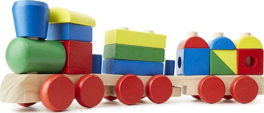 Melissa & Doug Bausteine Zug mit Bausteinen Holz