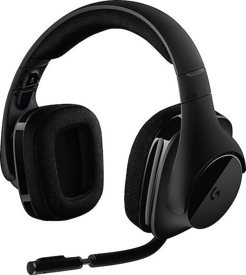 Logitech G533 Fără fir Over Ear Gaming Headset cu conexiune USB Negru