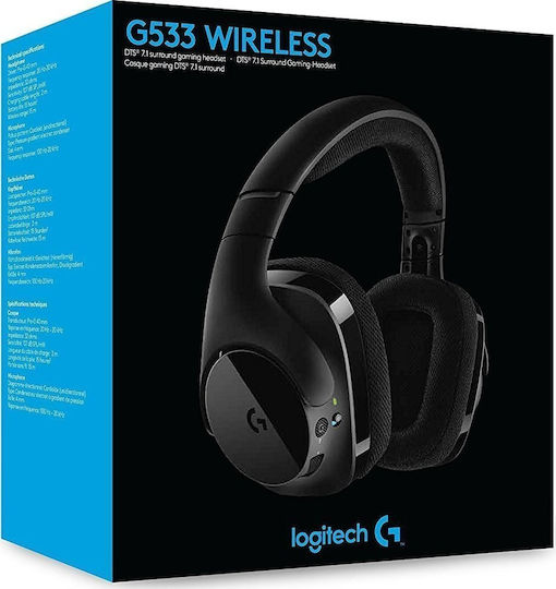 Logitech G533 Fără fir Over Ear Gaming Headset cu conexiune USB Negru